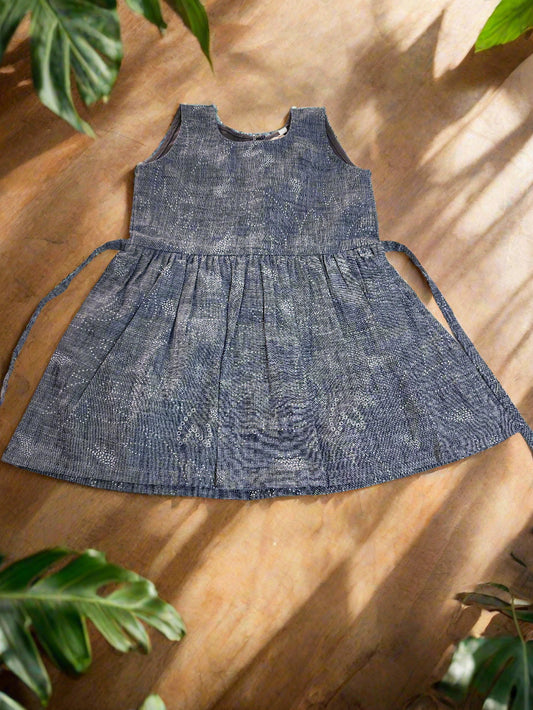 Cloud Grey Cotton Frock
