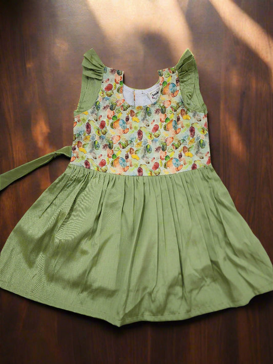 Pista Green Candy Pop Frock
