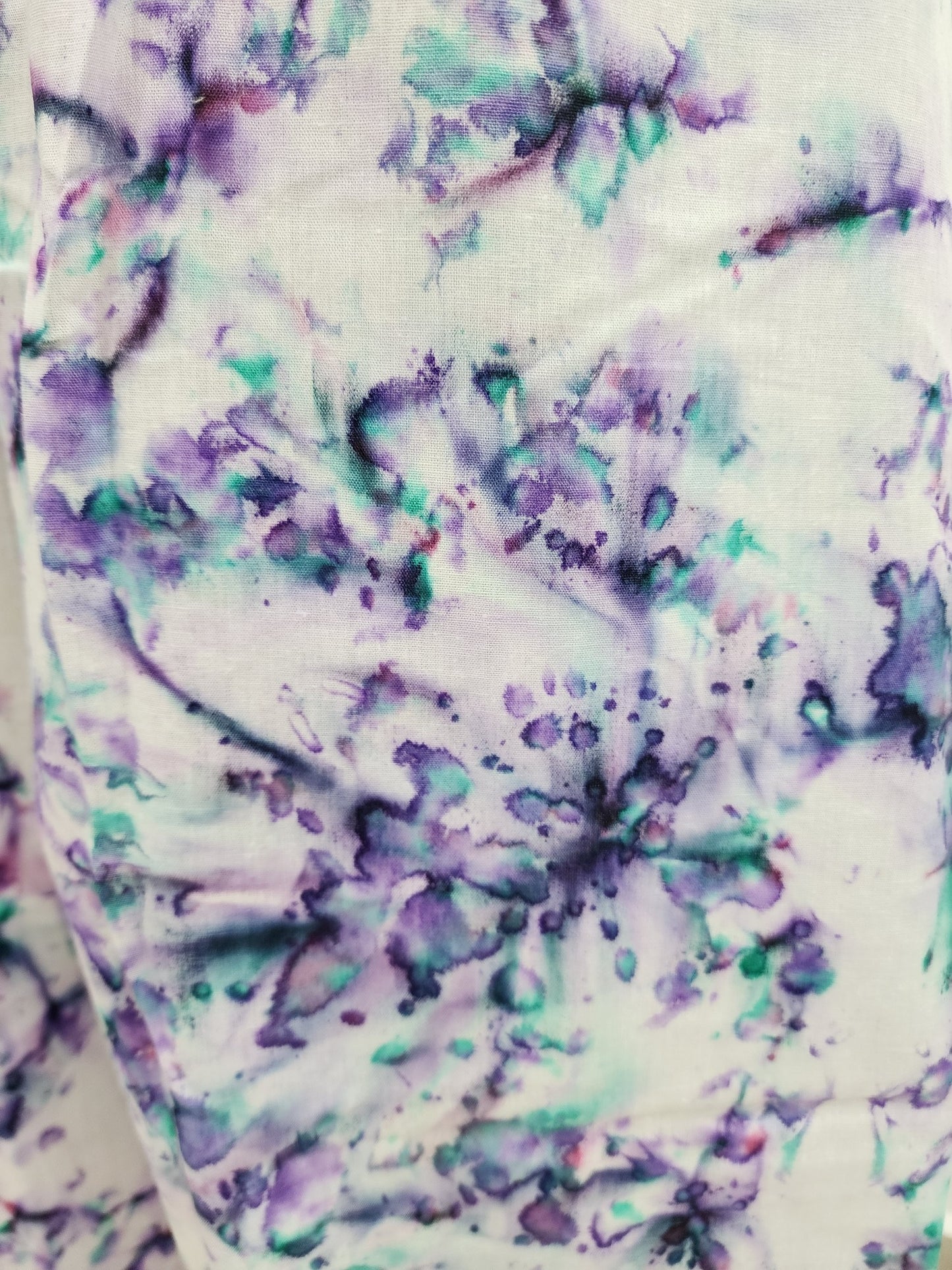 Shibori Print White on Purple Blue Cotton Palazzo