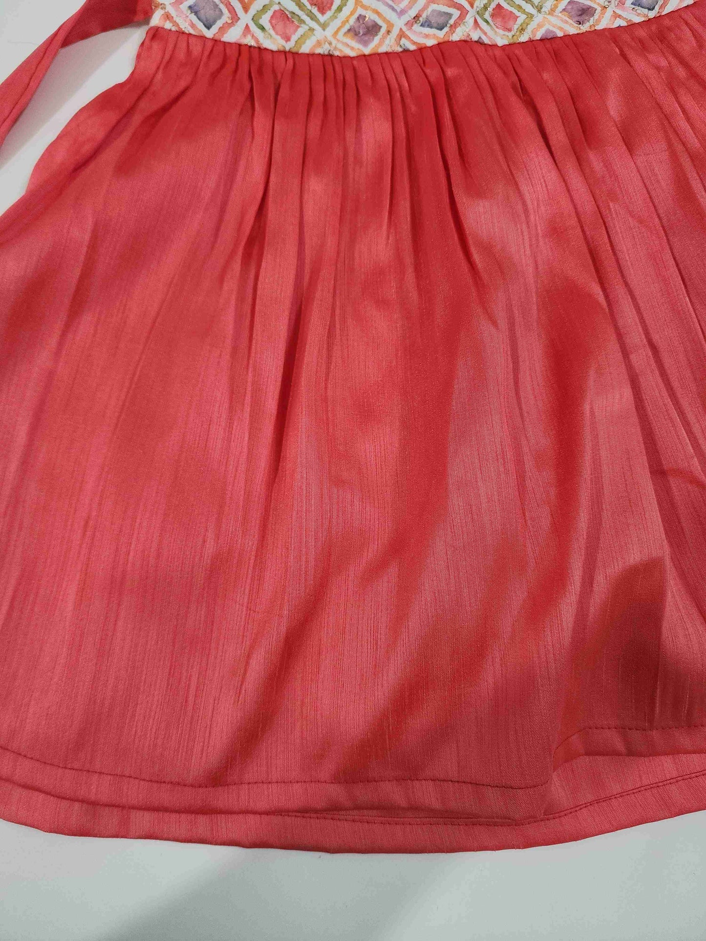 Peach fancy Munga Silk Kids Frock