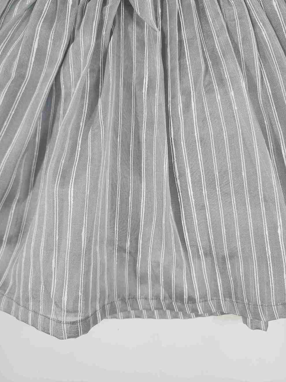 Grey Organza Kids Frock1