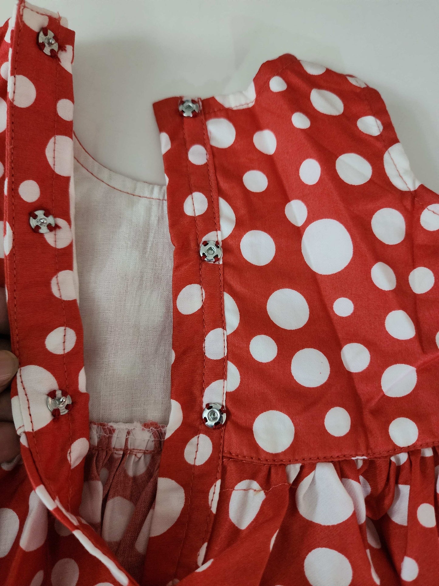 Charming Red and White Polka Dot Frock