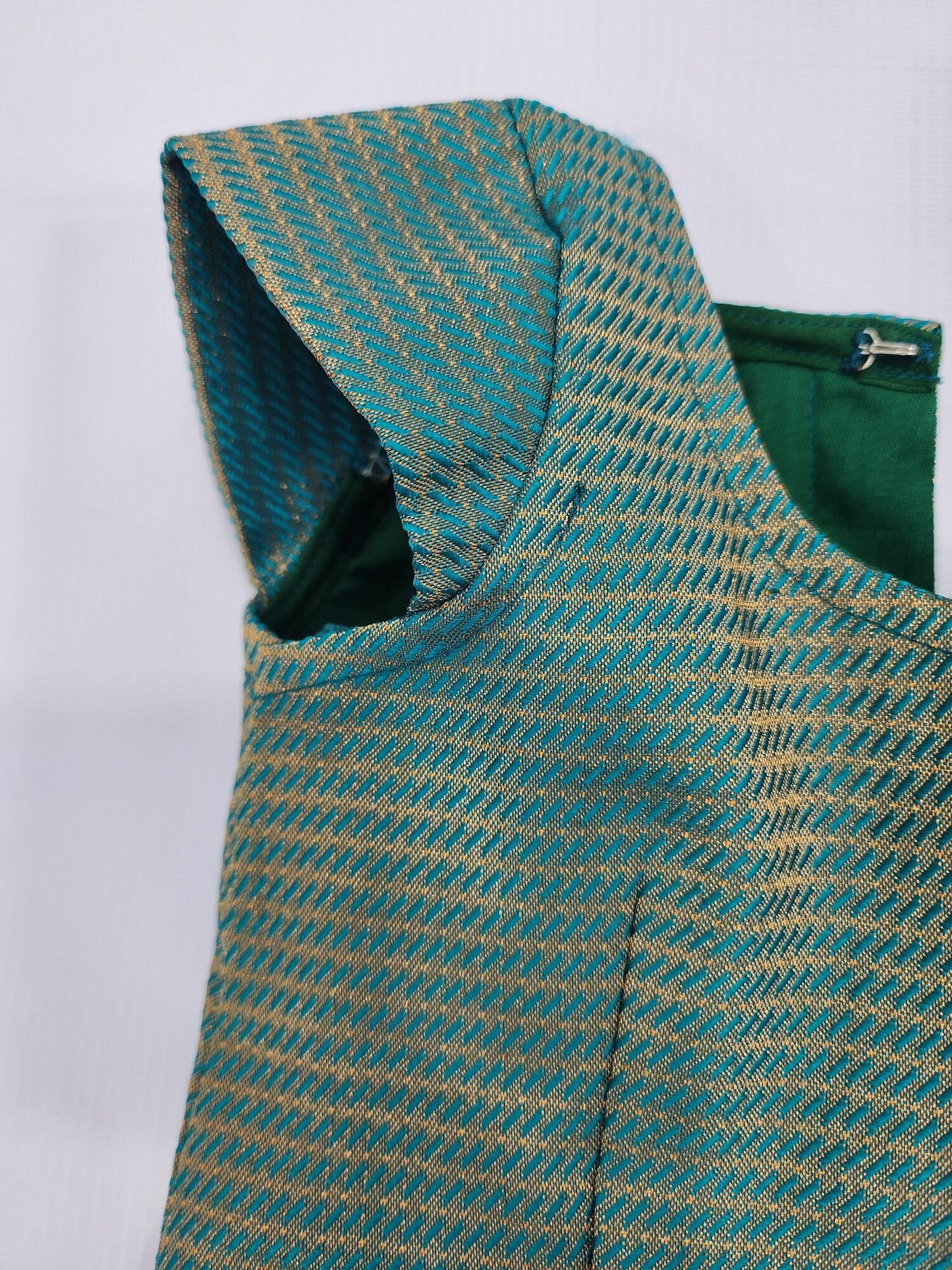 Green Chanderi Zari Lehenga Set