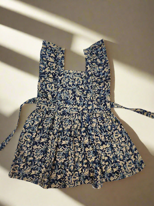 Kalamkari Navy Blue Frock