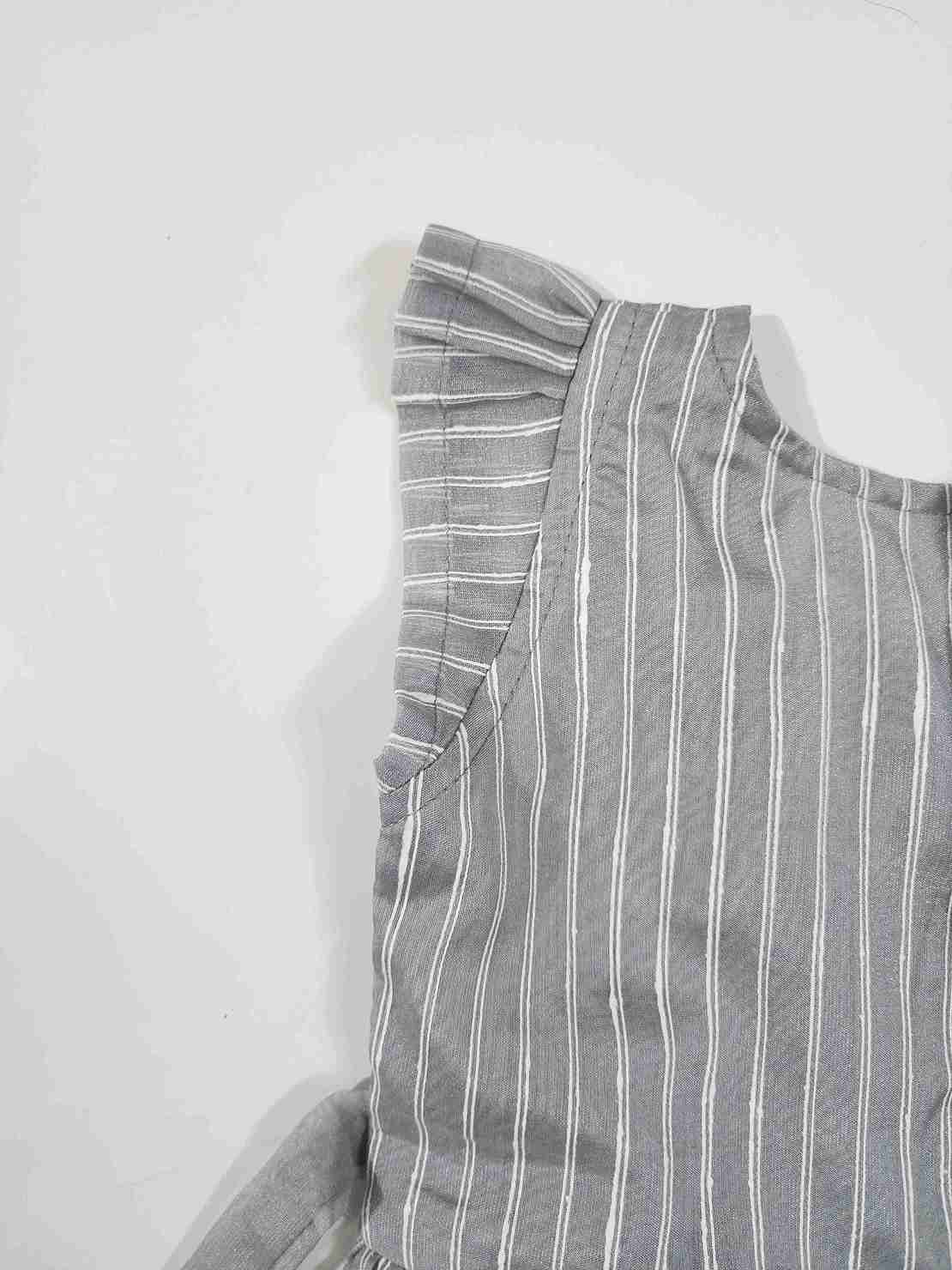 Grey Organza Kids Frock1