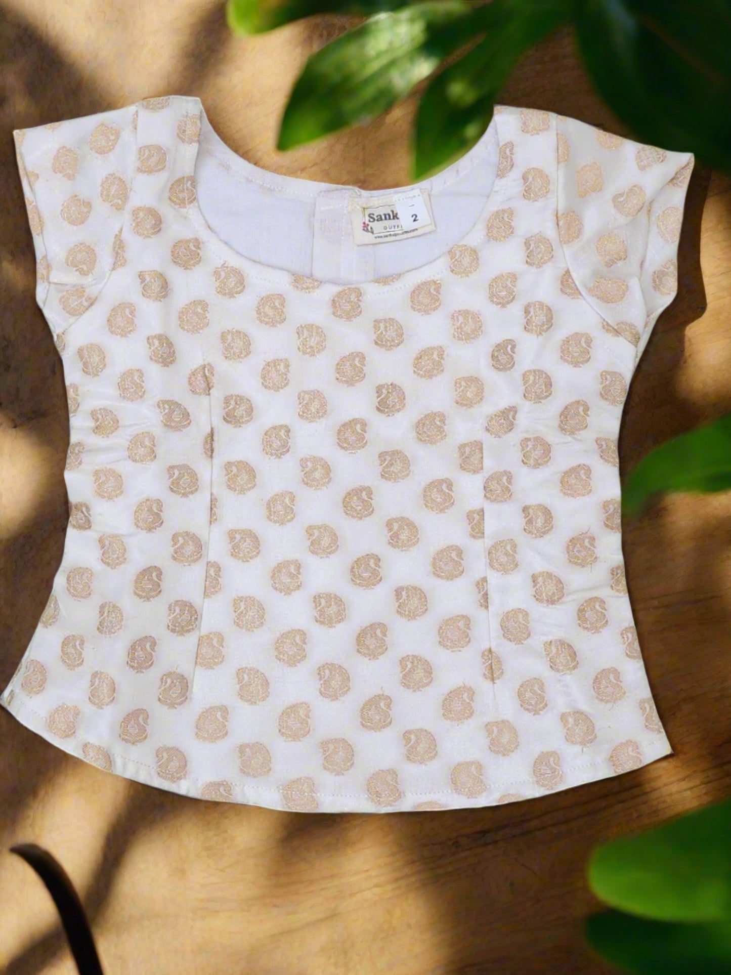 Blue & White Banaras Lehenga Set