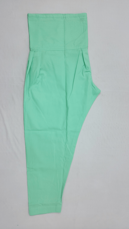Semi Patiala in Light Green Color