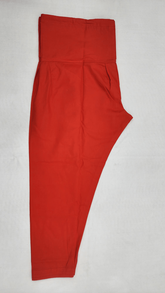 Semi Patiala Salwar in Red Colour