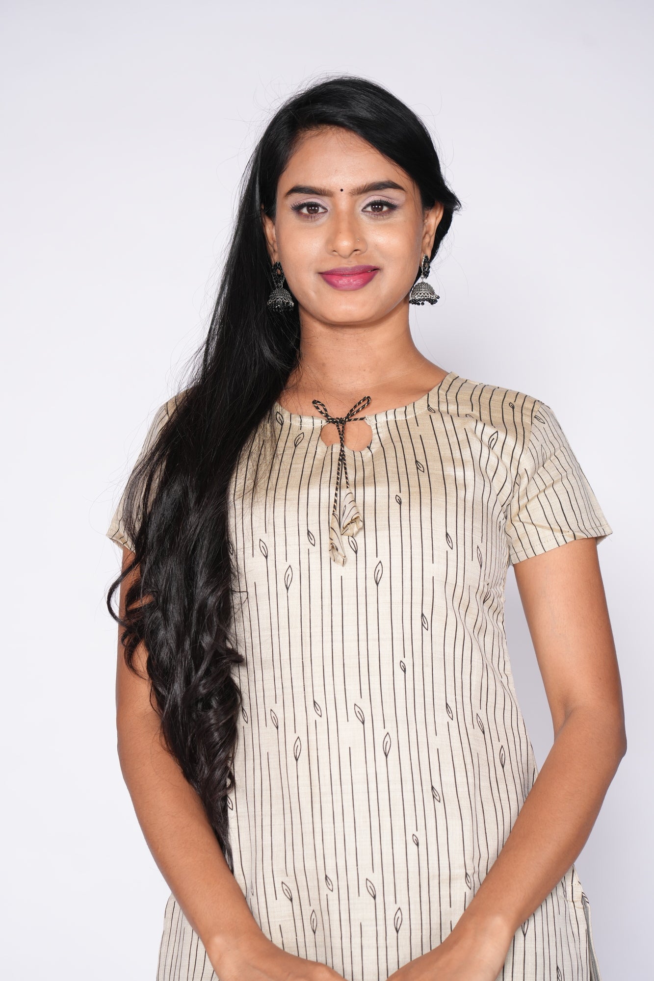 Oat Kurti black print
