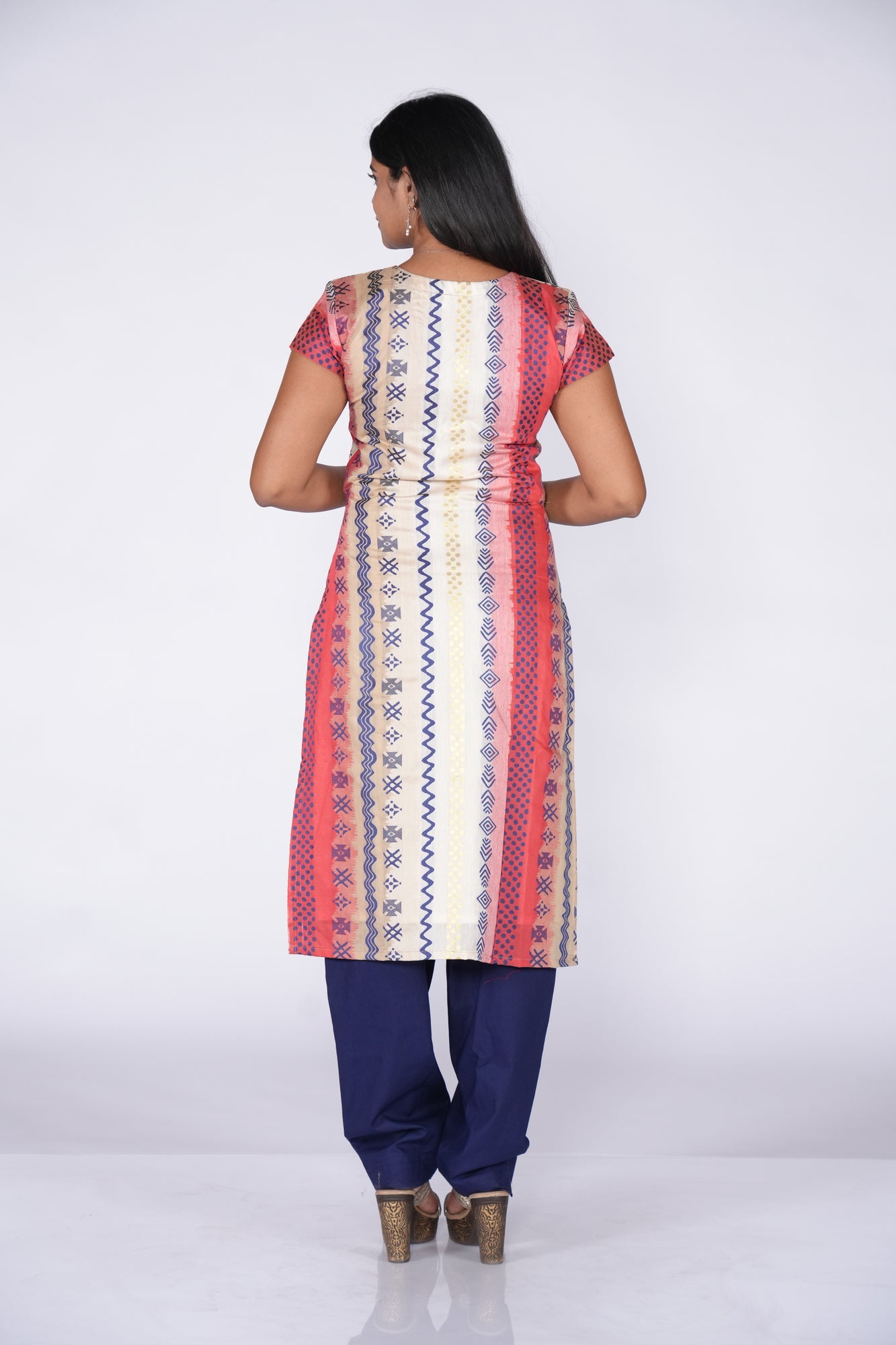Multi Line Patterned Kurti