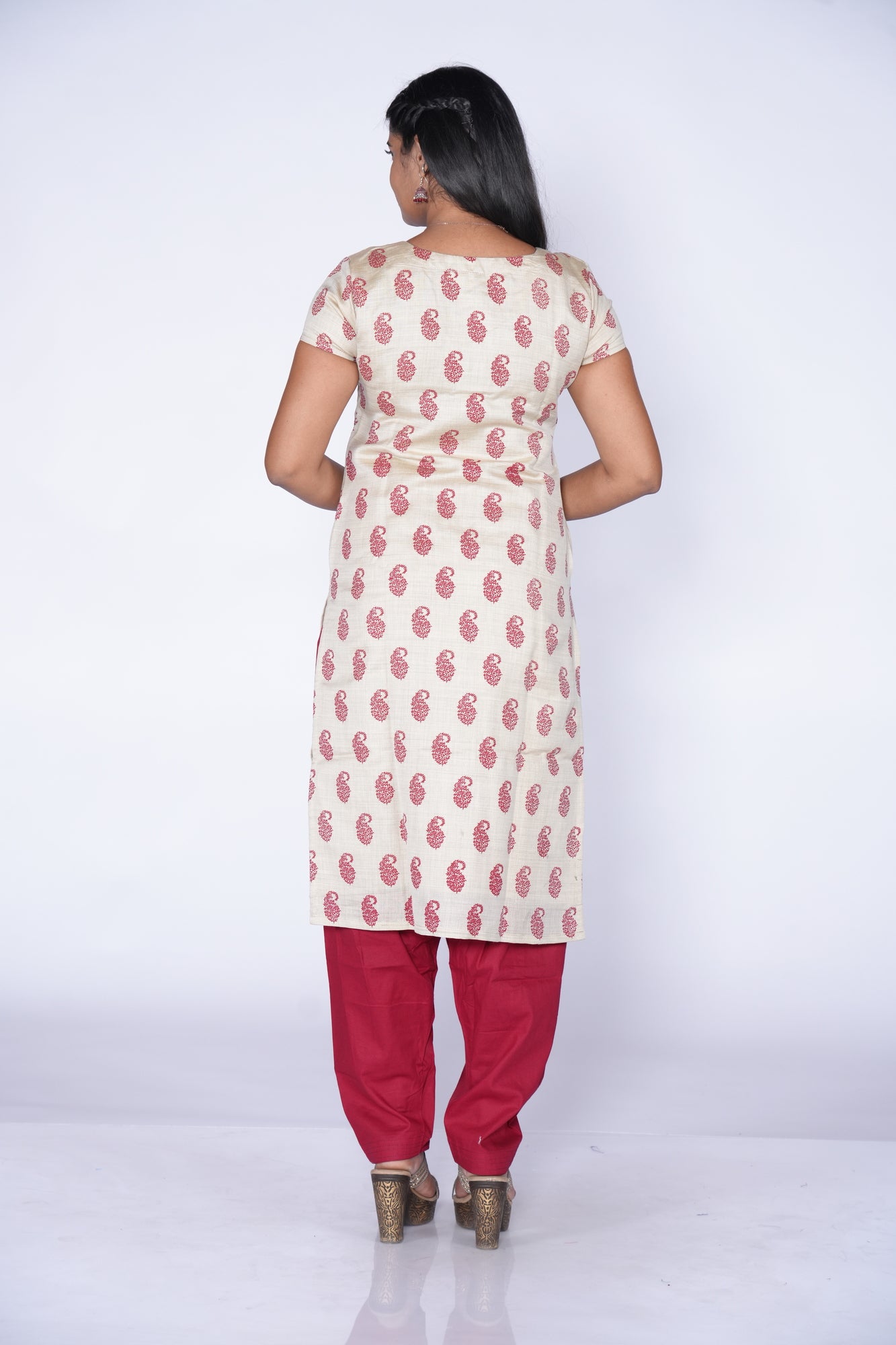 Oat Mango Printed Kurti