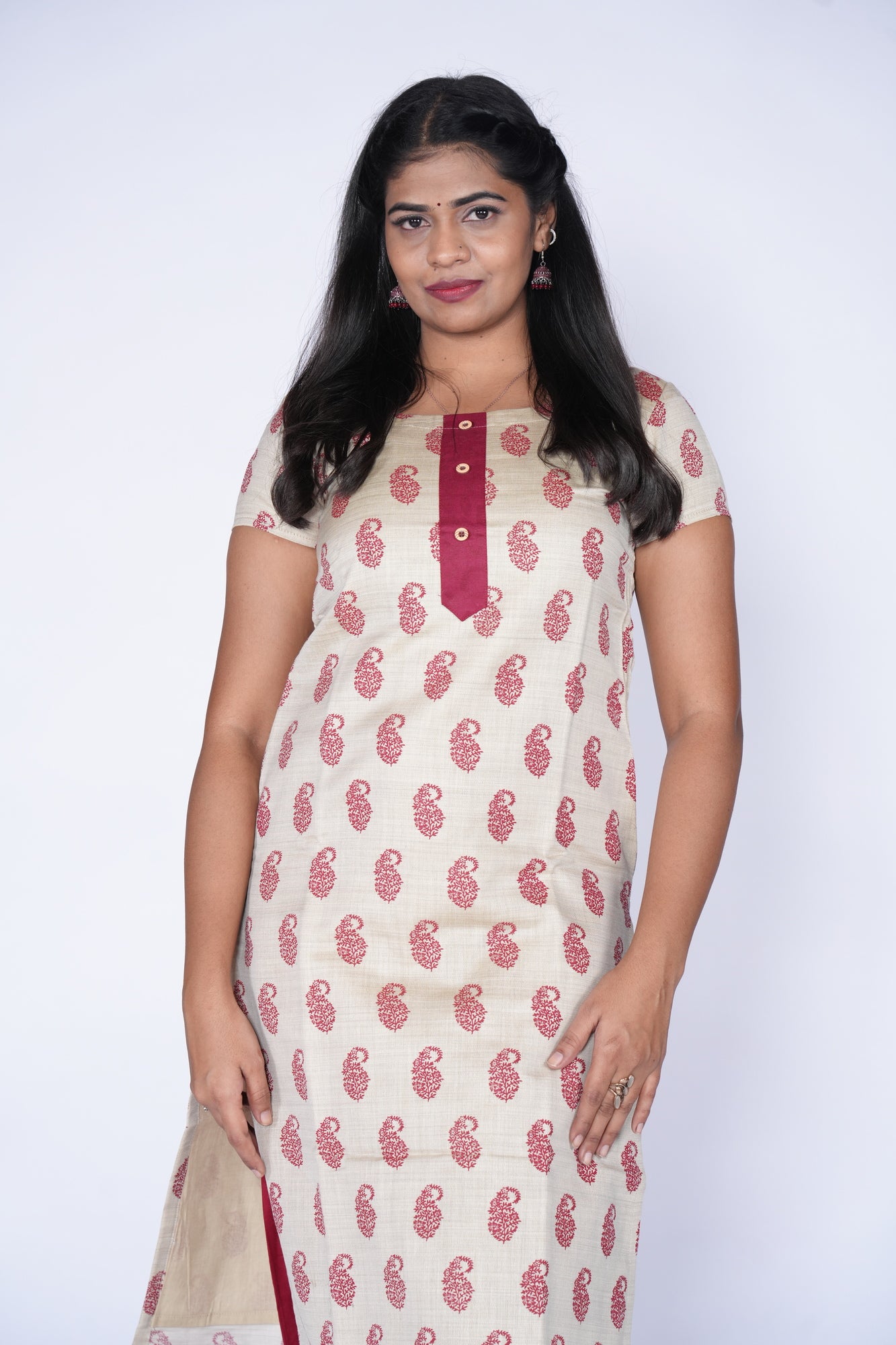 Oat Mango Printed Kurti