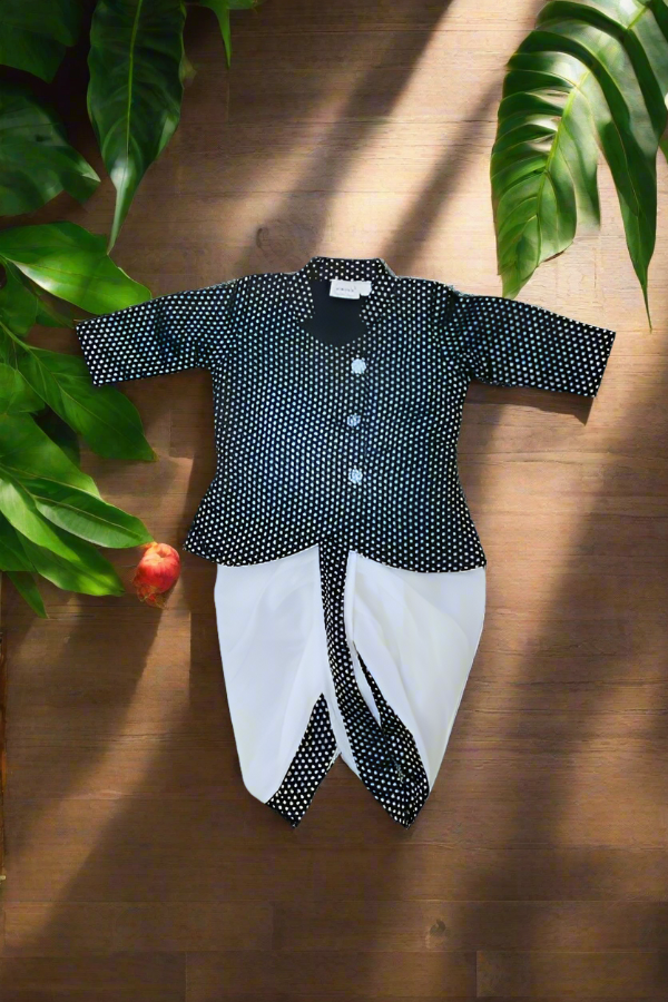 Blue Banaras Kurta Dhoti