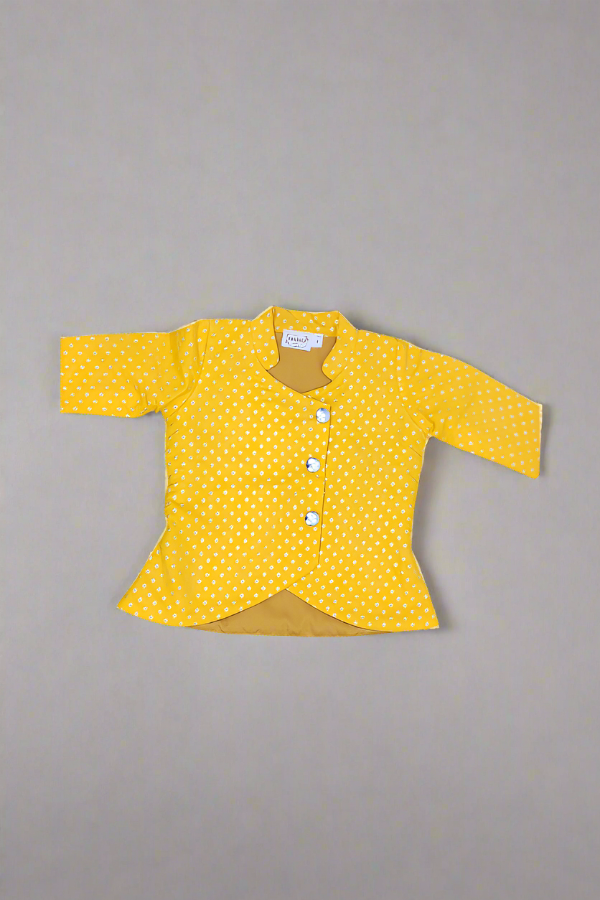 Yellow Banaras Kurta Dhoti