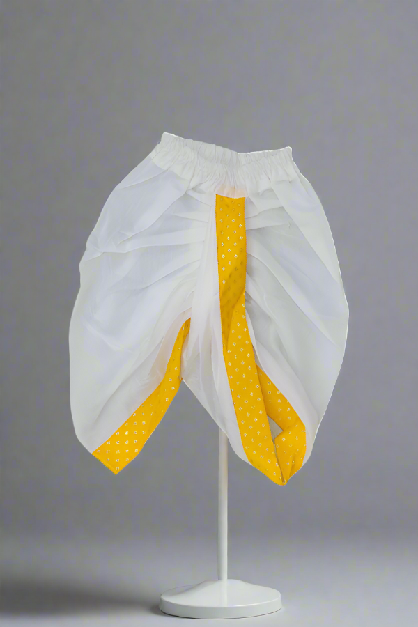 Yellow Banaras Kurta Dhoti