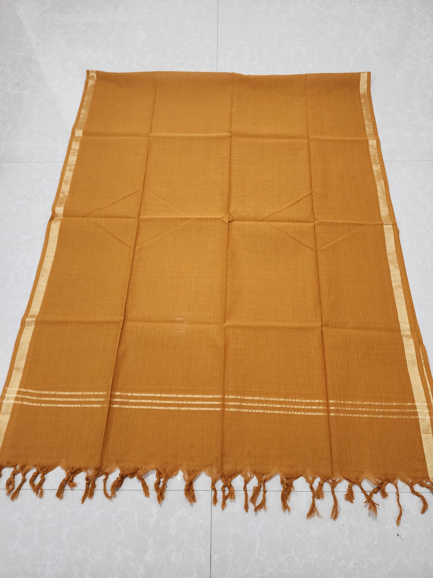 Handloom Cotton Brown Dupatta
