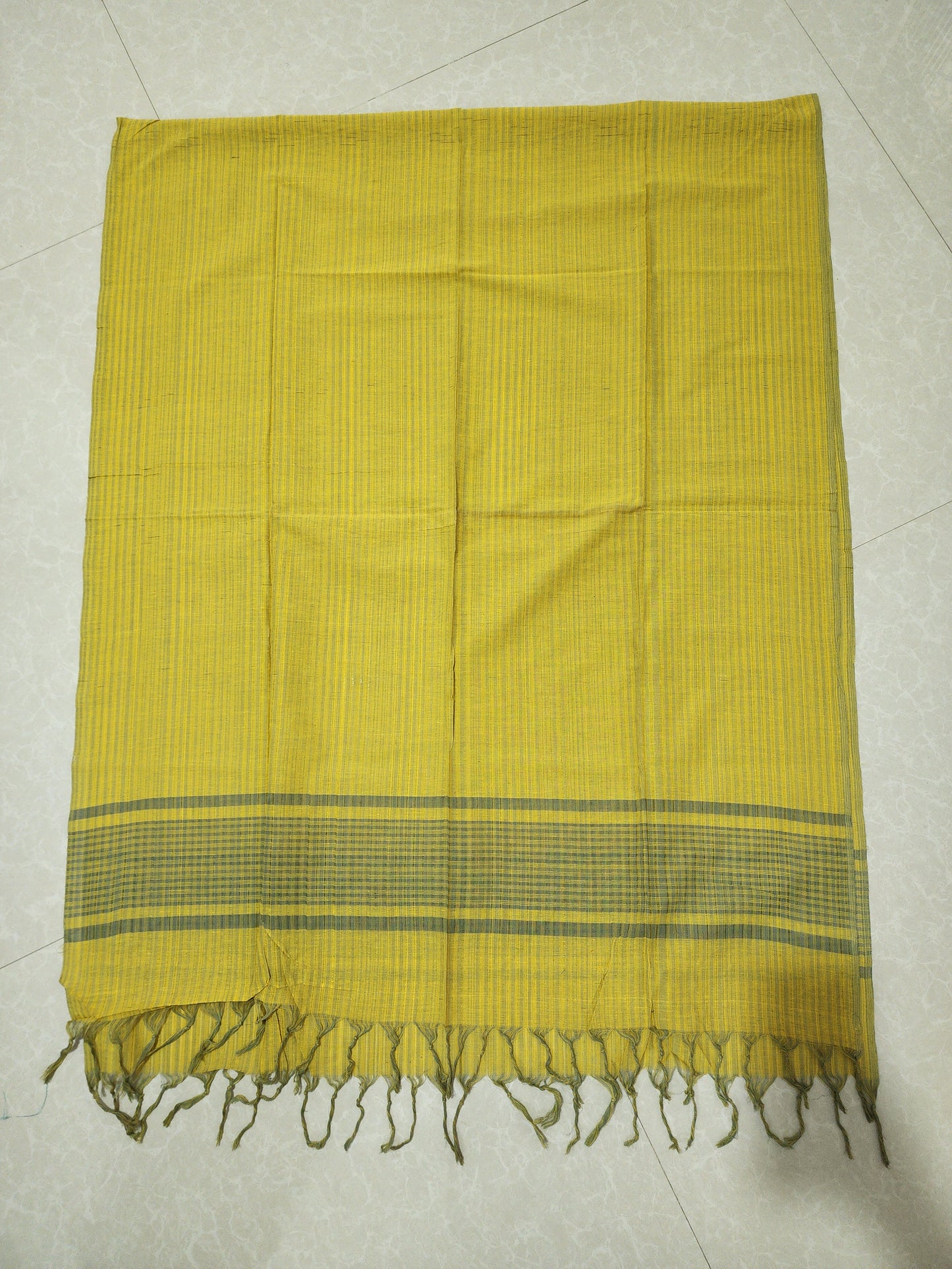 Handloom Cotton Green Dupatta