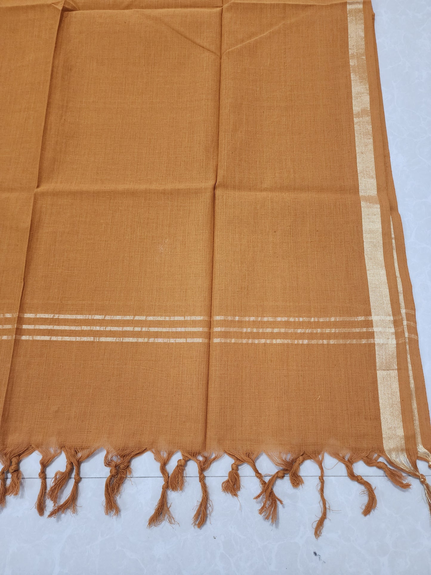 Handloom Cotton Brown Dupatta