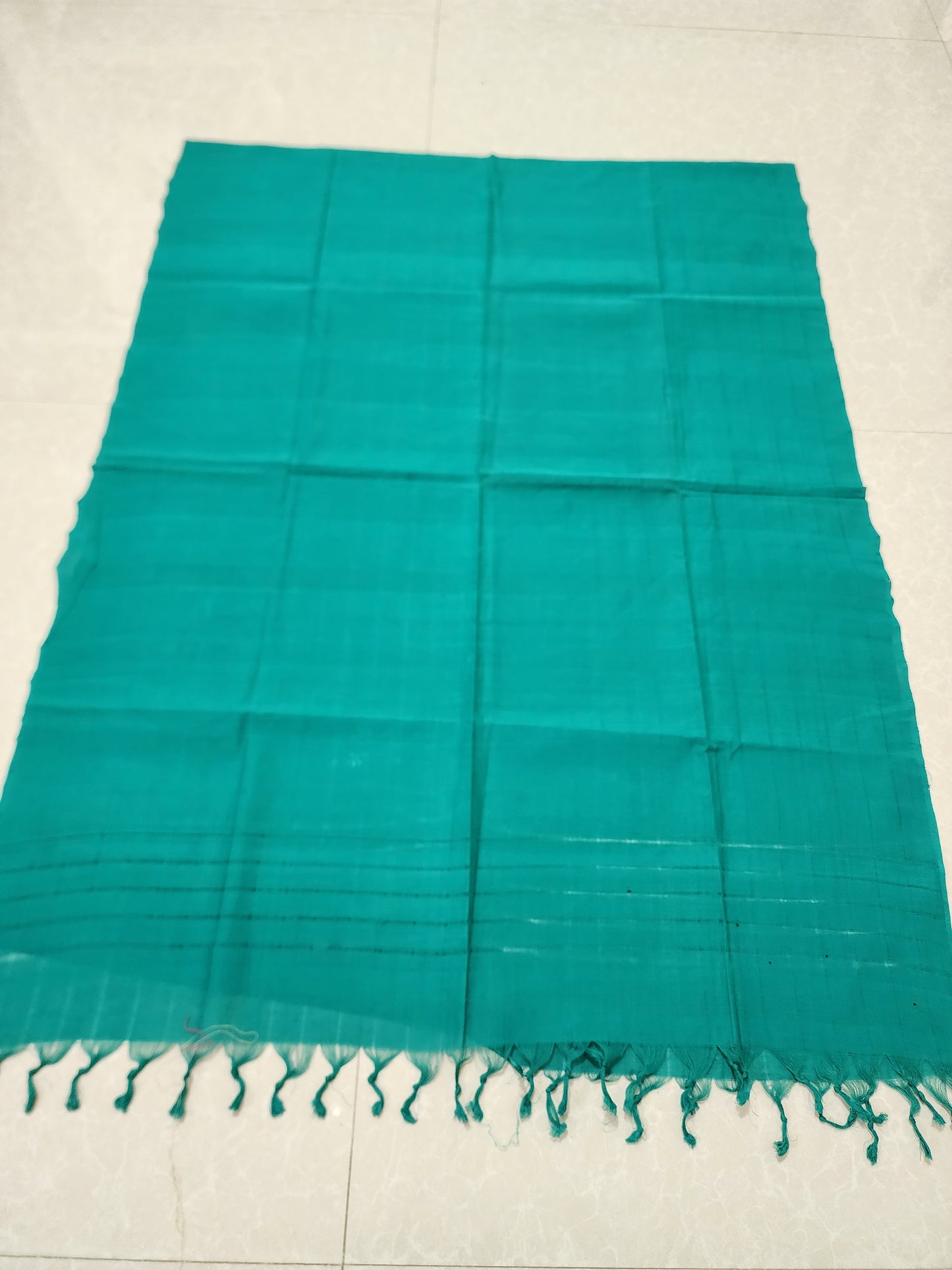 Handloom Cotton Sea Blue Dupatta