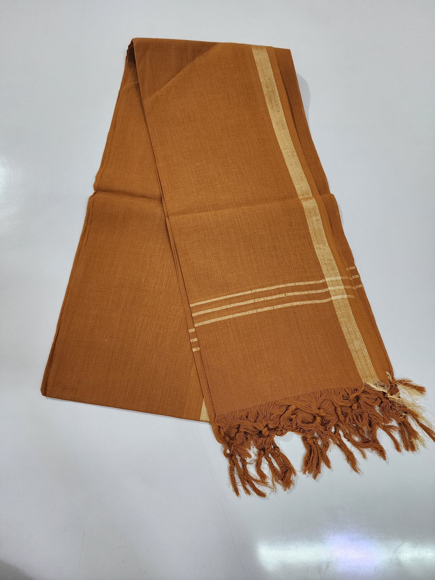 Handloom Cotton Brown Dupatta