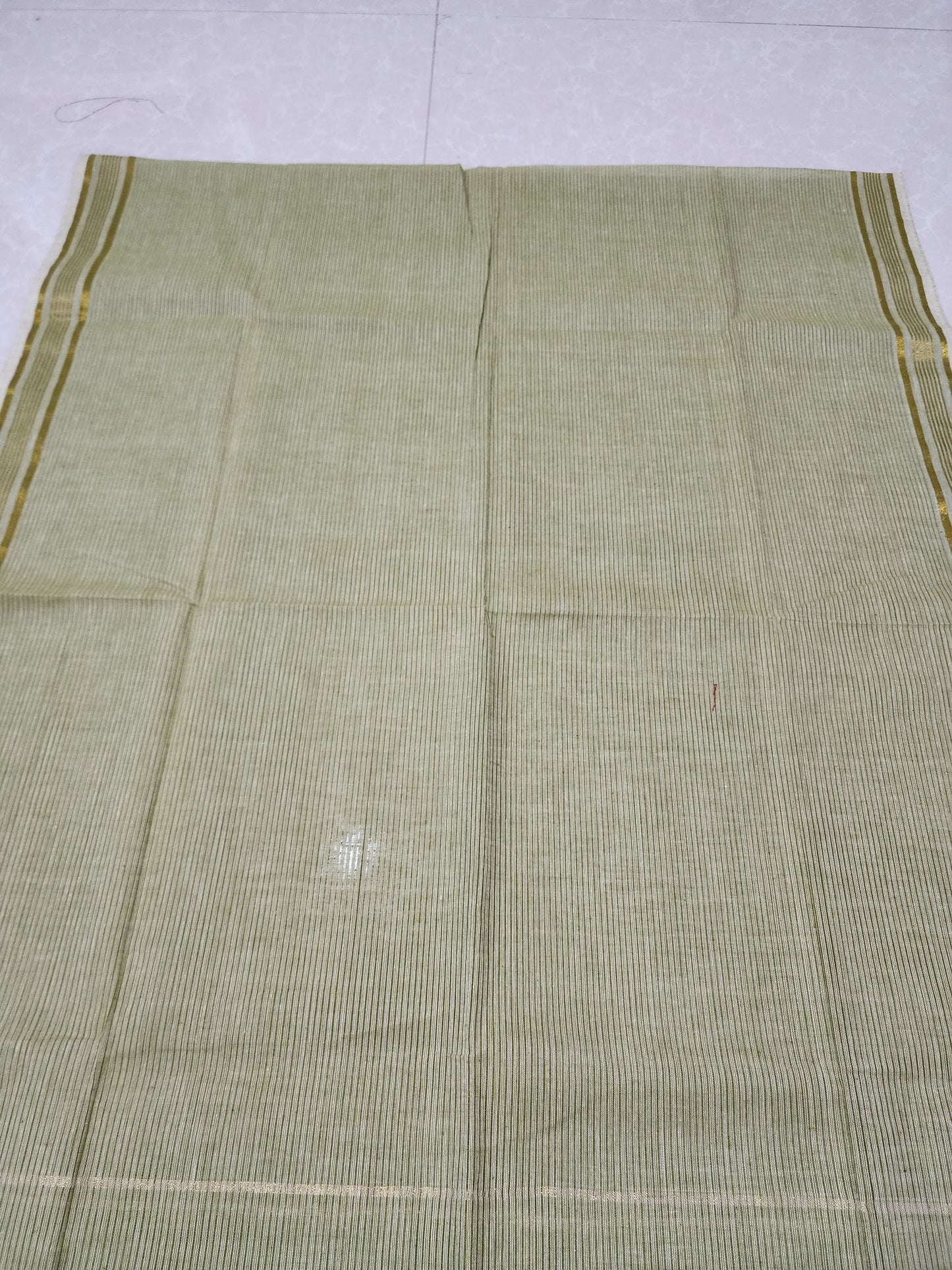 Handloom Cotton pista Green Dupatta