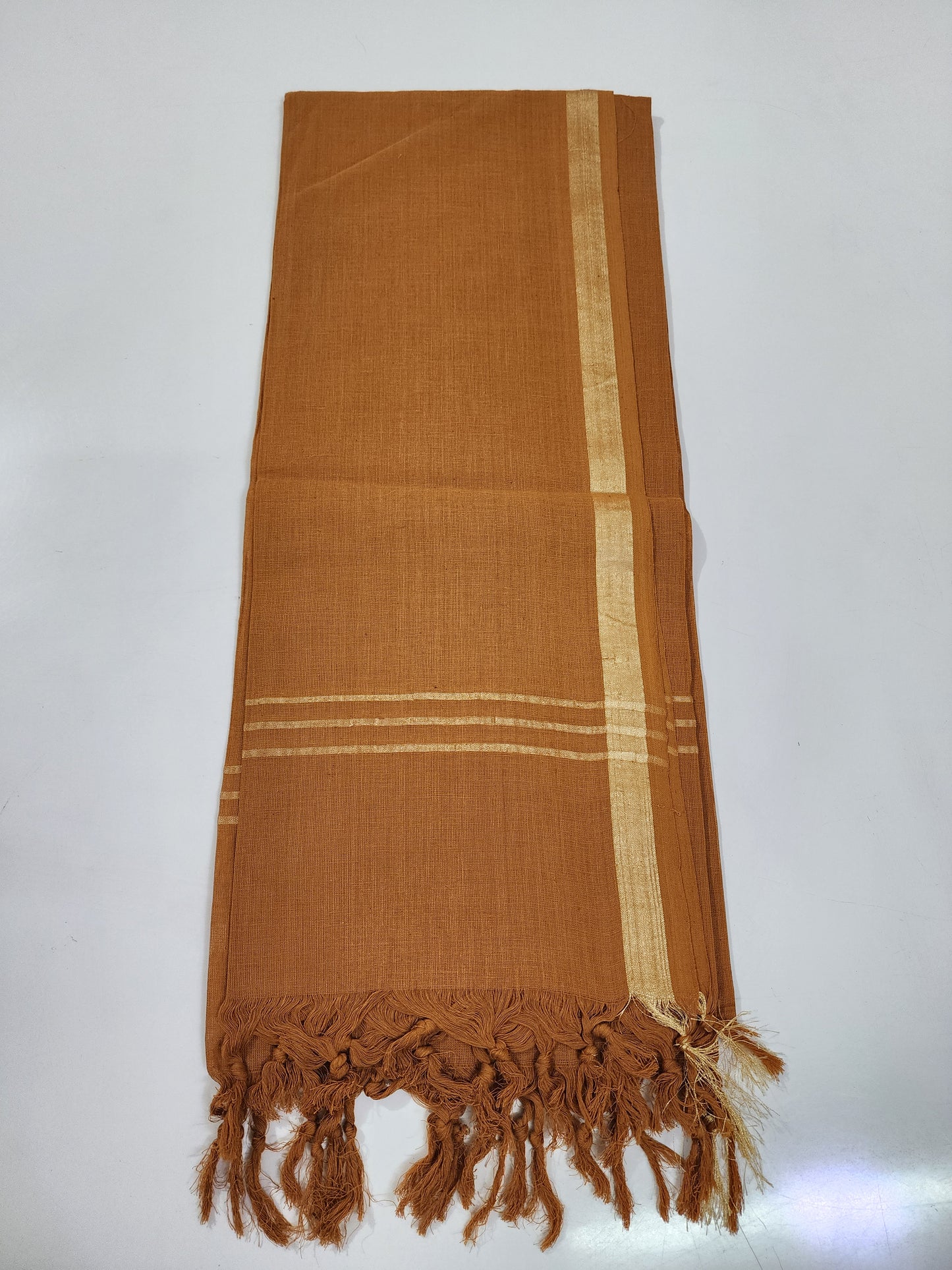 Handloom Cotton Brown Dupatta