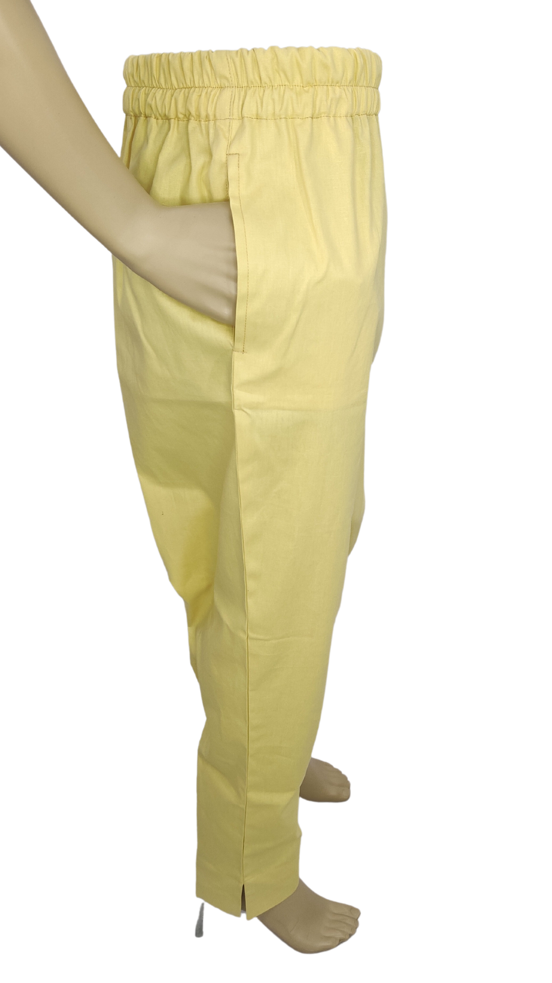 Straight Fit Trouser in Biege Color