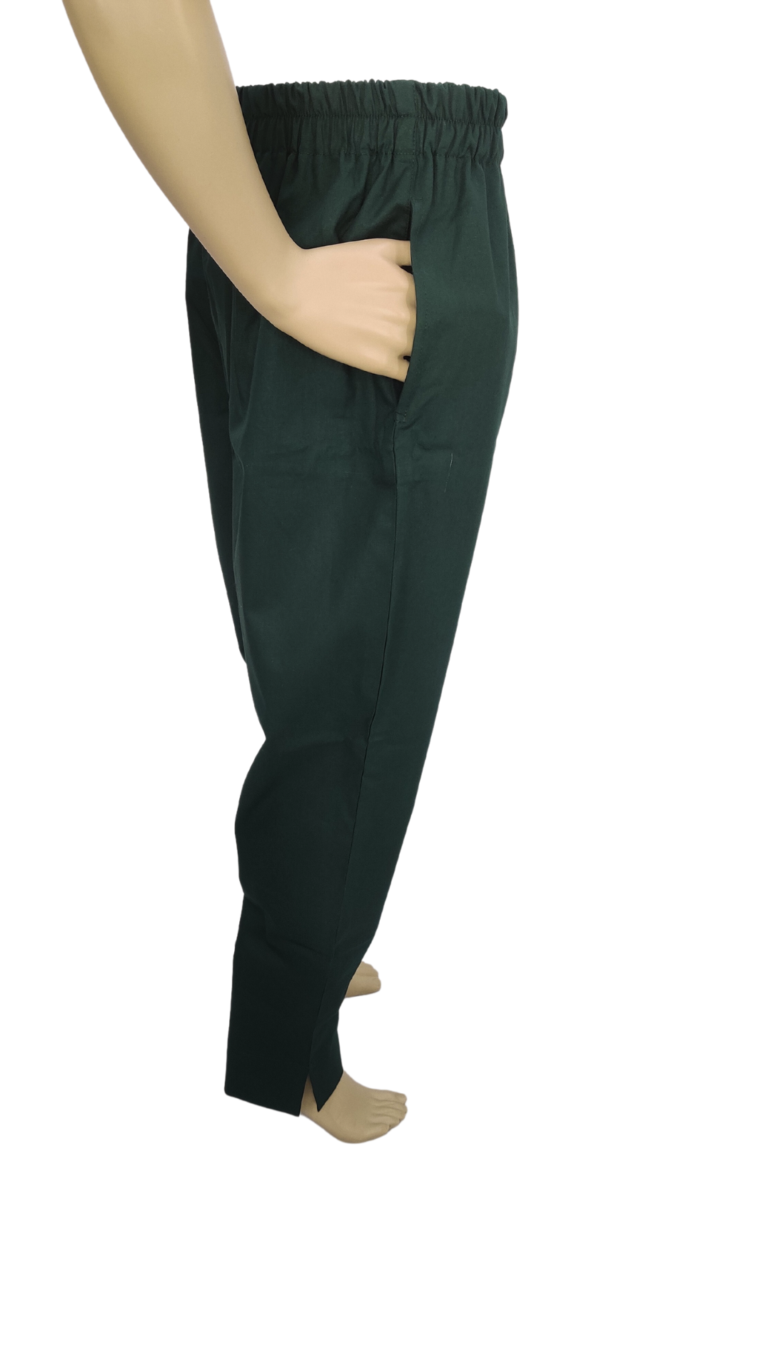 Straight Fit Trouser in Bottle Green Color