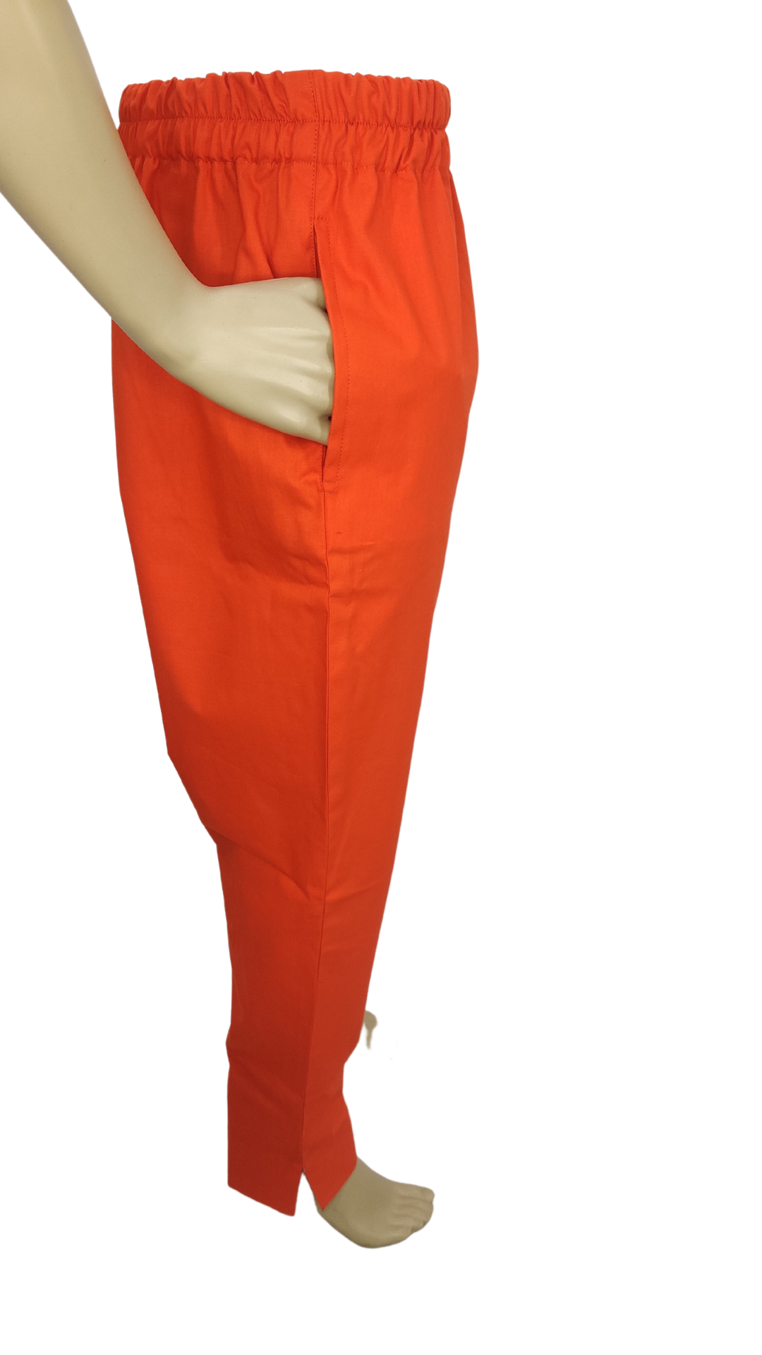 Straight Fit Trouser in Dark Orange Color