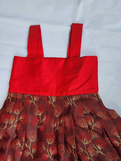 Unique Maroon Banaras Lehenga Set