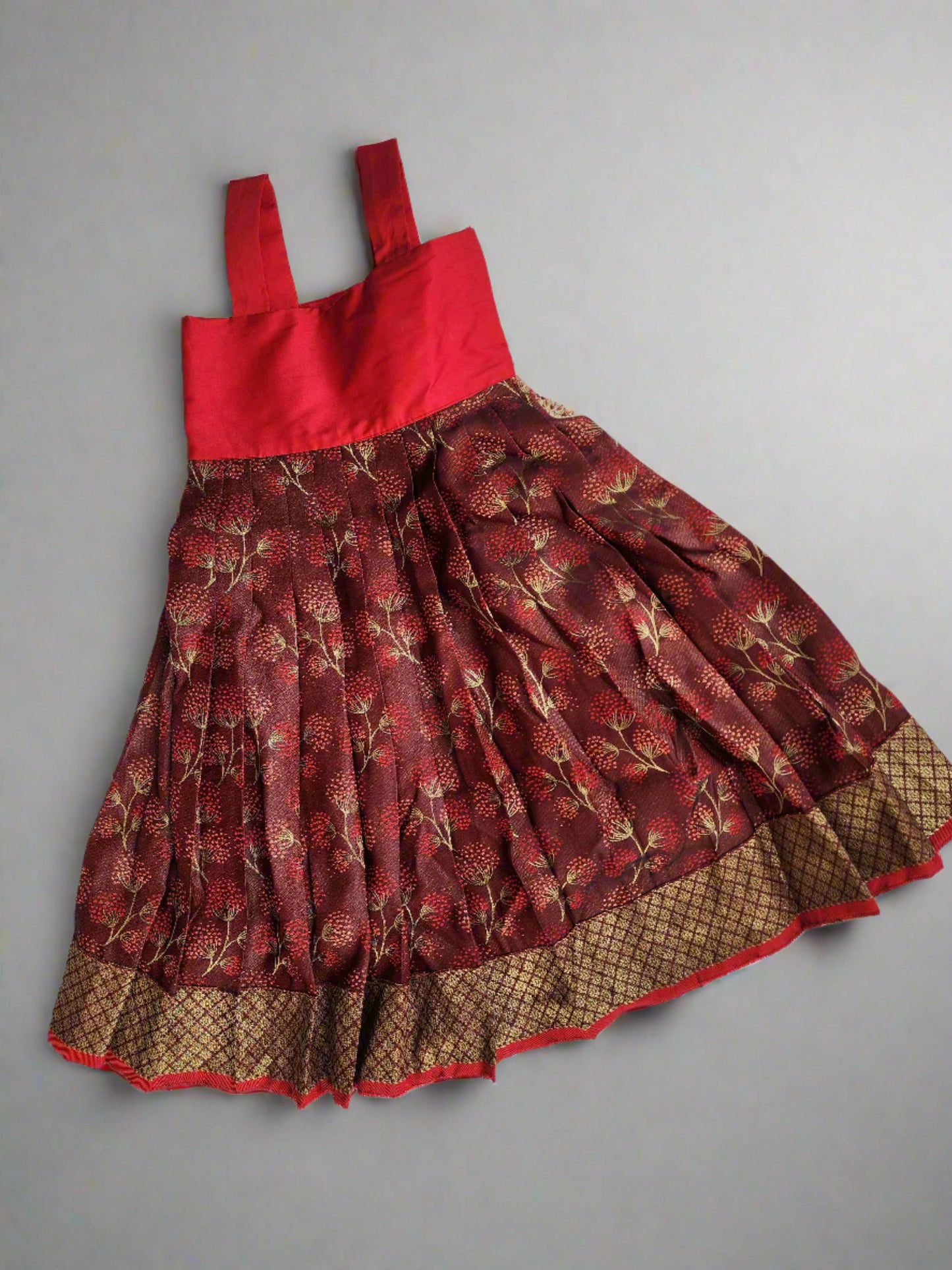 Unique Maroon Banaras Lehenga Set