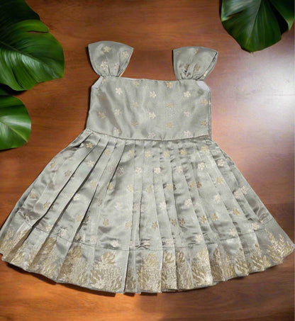 Pretty Grey Banaras Frock