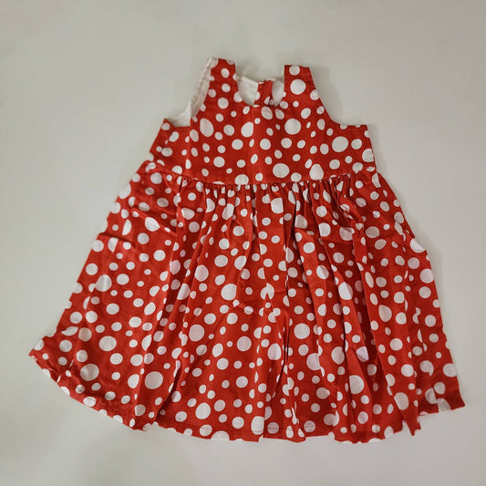 Charming Red and White Polka Dot Frock