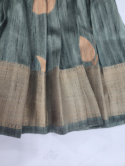 Grey Chanderi Zari Lehenga