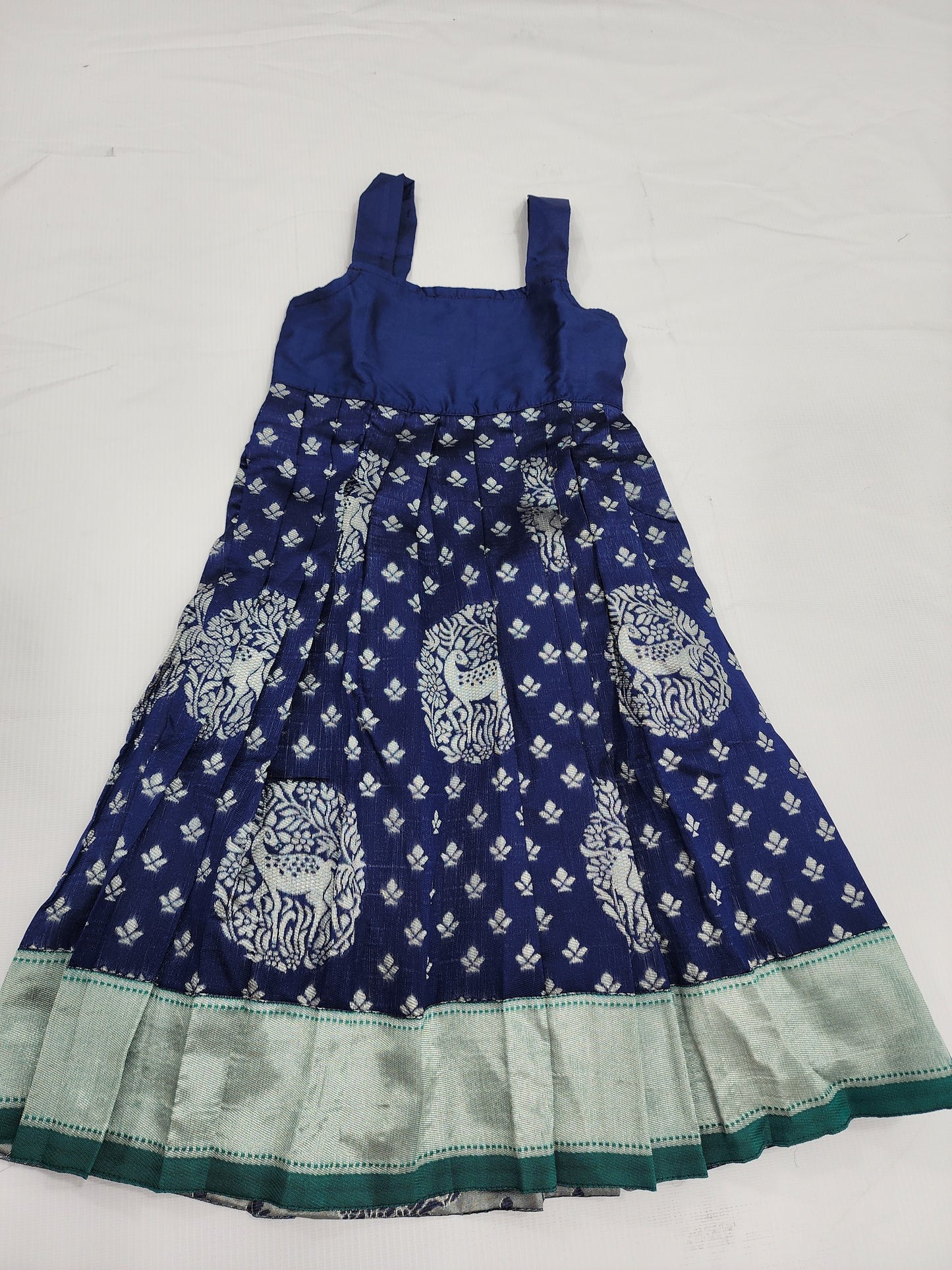 Banaras Navy Blue & Turquoise Blue Lehenga Set