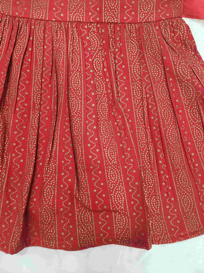 Red Cotton Frock