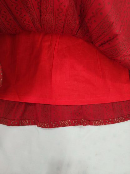 Red Cotton Frock