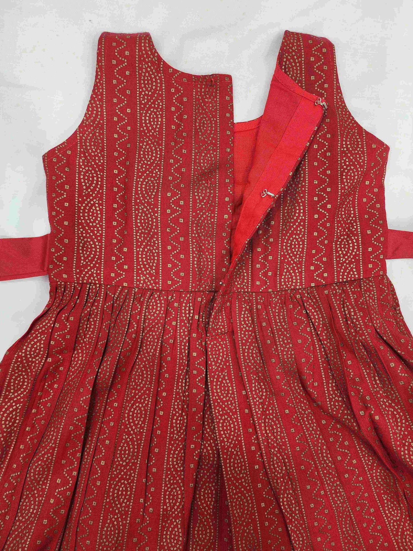 Red Cotton Frock