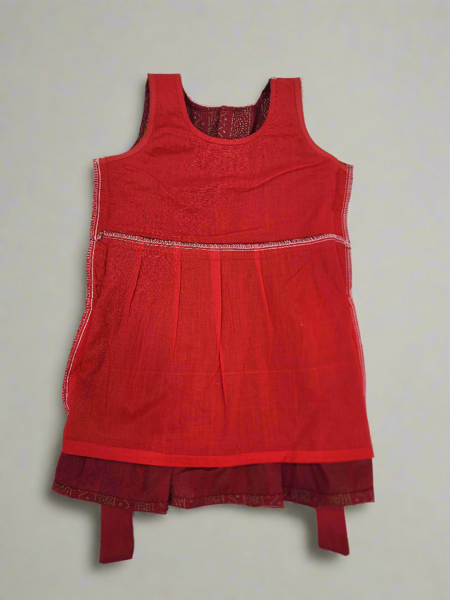 Red Cotton Frock