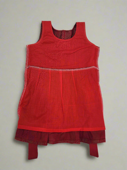 Red Cotton Frock