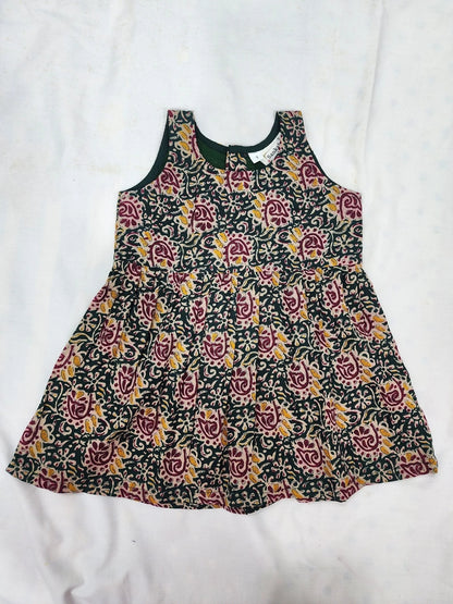 Floral patterned dress on a white background