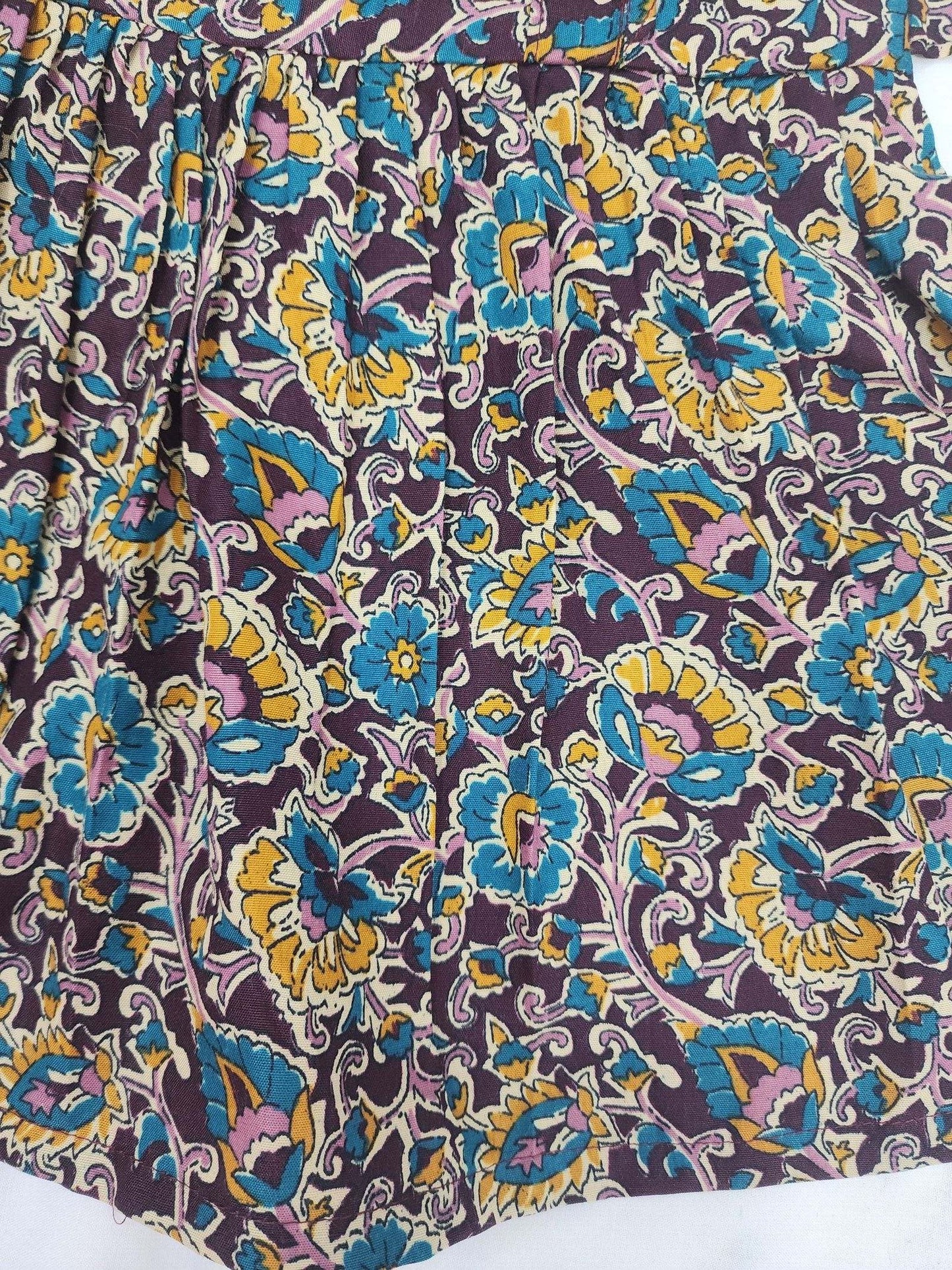 kalamkari Brown Colour Frock 1