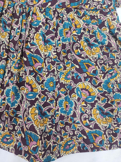kalamkari Brown Colour Frock 1