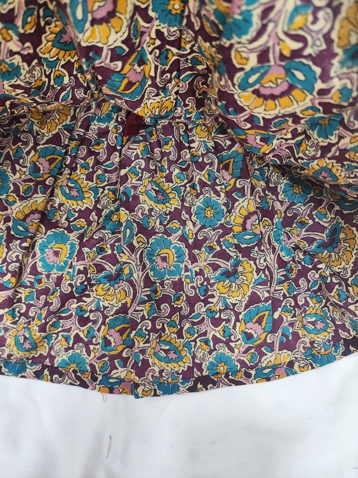 kalamkari Brown Colour Frock 1
