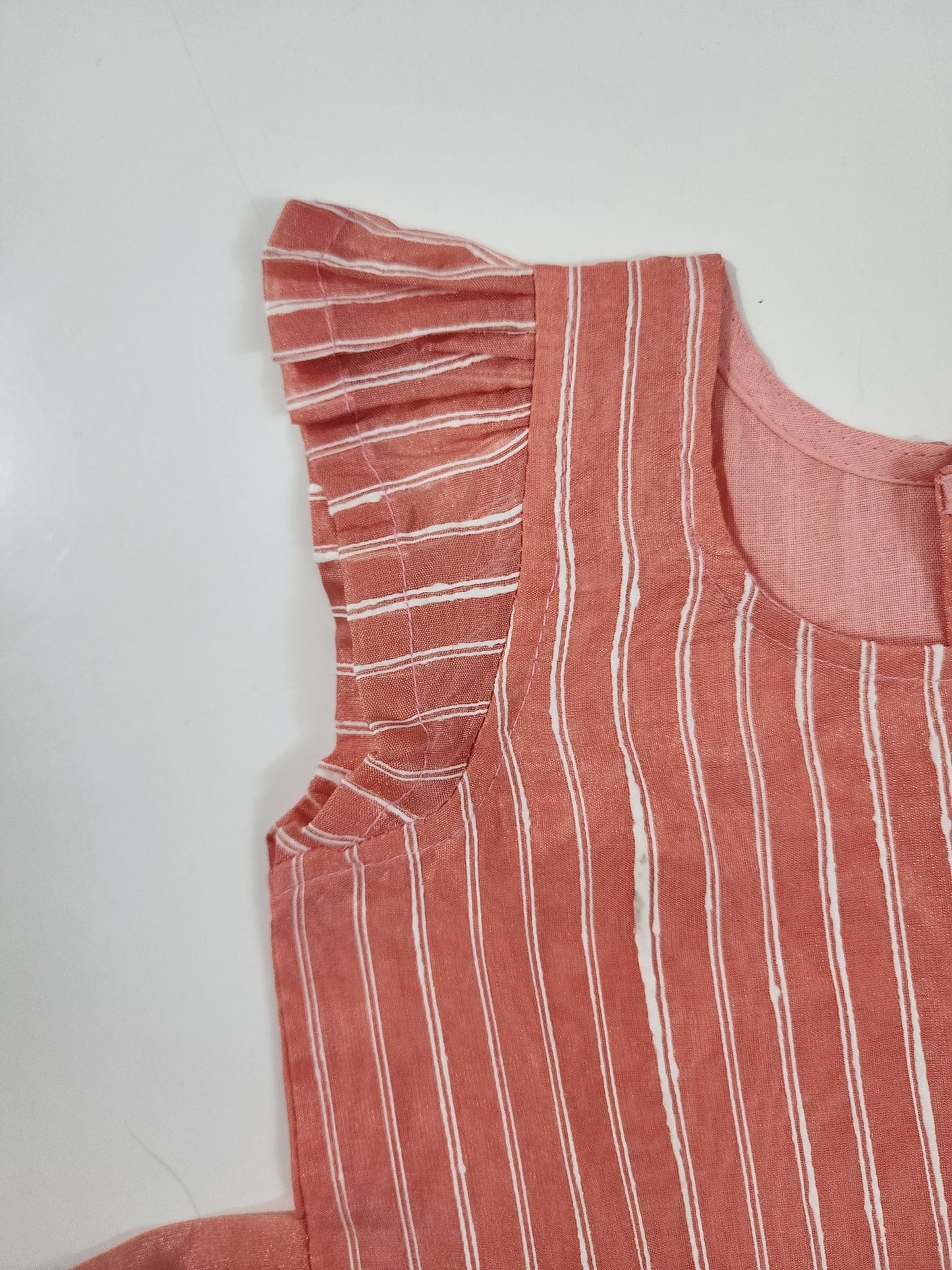 Peach Organza Kids Frock1