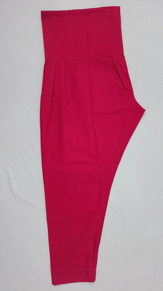 Semi Patiala Salwar in dark pink