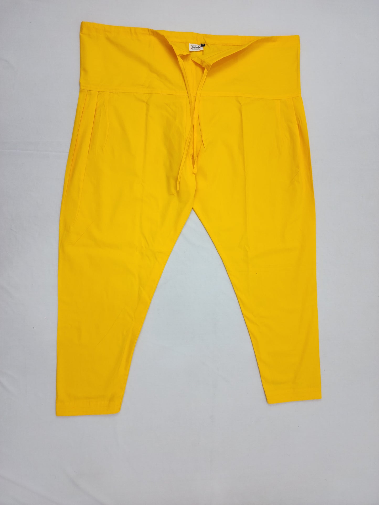 Semi-Patiala salwar in Lemon Yellow Color