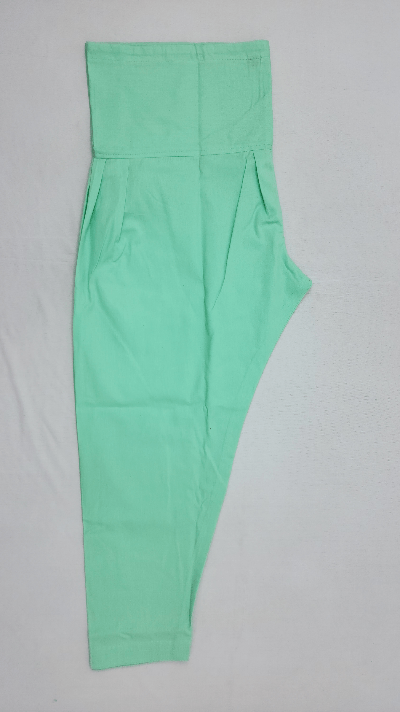 Semi- Patiala in Light Green Color