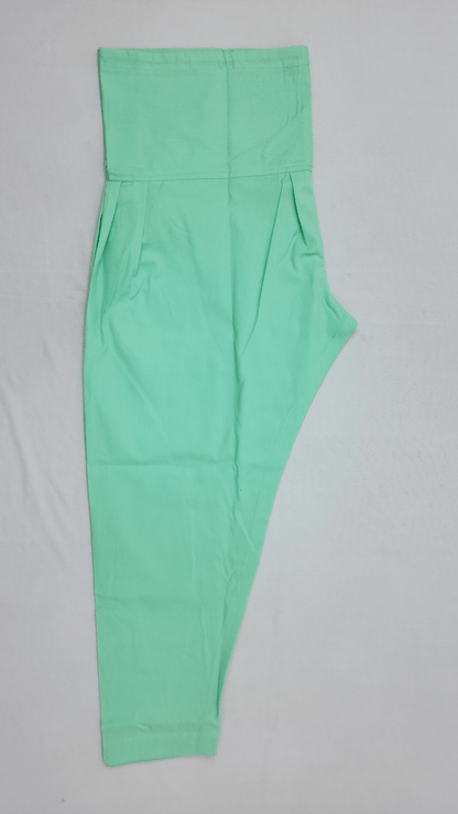 Semi- Patiala in Light Green Color