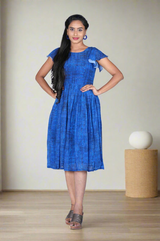 Blue georgette Frock